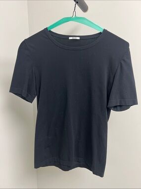 Wolford Black Short-Sleeve Crewneck Top